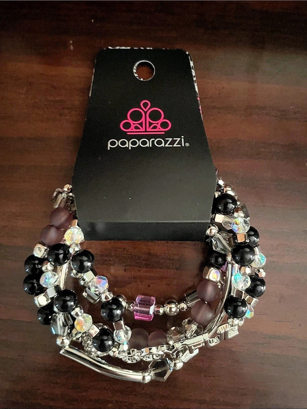 Paparazzi Joyful Brilliance - Multi Bracelet Set Black & Silver